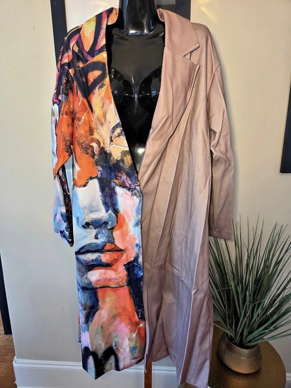 Abstract Print Maxi Dress